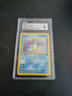 Lapras Fossil Holo Rare Cgc 6 Pokemon Card 10/62 Ex/nm 2001 (Psa) - Image 3