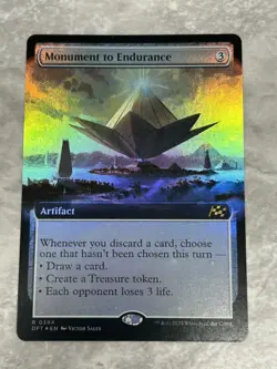 MTG Monument To Endurance (Foil Extended Art) DFT Aetherdrift - Image 1