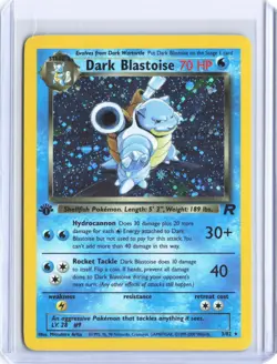 2000 Pokemon Team Rocket Dark Blastoise Holo 1st Edition #3 LP - Image 1