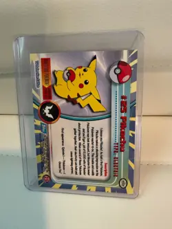 1999 Topps Pokemon TV Animation Edition Series 1 Rainbow Foil #25 Pikachu Holo - Image 3