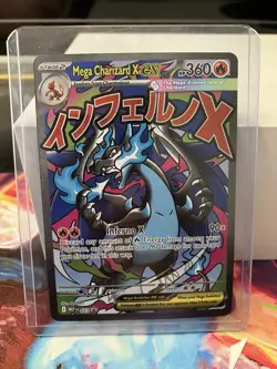 Mega Charizard X EX 023 Promo Holo Full Art Mega Evolution Pokemon TCG Card - Image 1