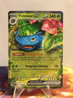 Pokemon TCG Venusaur ex 001/142 Sv07: Stellar Crown Holo - Image 1