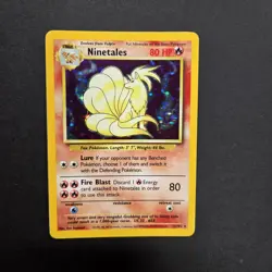 Pokemon TCG Ninetales 12/102 Base Set Holo Unlimited Rare NM WOTC Vintage - Image 1