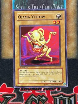 Yugioh Ojama Yellow IOC-001 Common 1st Ed NM - Image 1