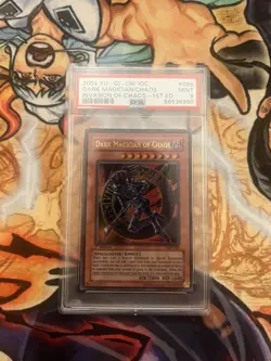 2004 YU-GI-OH! IOC-INVASION OF CHAOS 1ST ED #065 DARK MAGICIAN OF CHAOS PSA 9 - Image 1