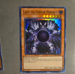 YuGiOh! | PLAYSET 3x Caius the Shadow Monarch | 2 Supers 1 Common OP19 SR01 - Image 2