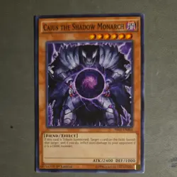 YuGiOh! | PLAYSET 3x Caius the Shadow Monarch | 2 Supers 1 Common OP19 SR01 - Image 4