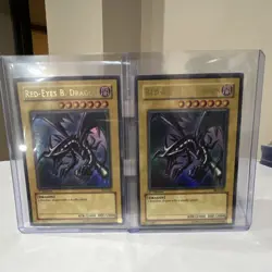 Konami Yu-Gi-Oh! Red-Eyes B. Dragon SD1 1st Edition Holo Lot of 2 Cards - Image 1