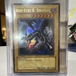 Konami Yu-Gi-Oh! Red-Eyes B. Dragon SD1 1st Edition Holo Lot of 2 Cards - Image 3
