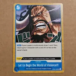 OP05-057 UC Let Us Begin the World One Piece Awakening of the New Era NM TCG CCG - Image 1