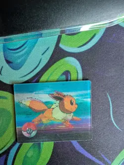 Pokemon Japanese Meiji Super Change Lenticular 3D Card #13 Eevee - Image 1