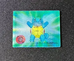 Pokemon Japanese Meiji Super Change Lenticular 3D Card #27 Squirtle - Image 1