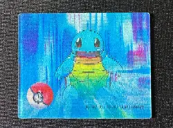 Pokemon Japanese Meiji Super Change Lenticular 3D Card #27 Squirtle - Image 2