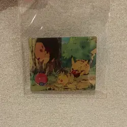 Pokemon card vintage Meiji Super Change Cards 1999 3D Lenticular Pikachu #1 - Image 1