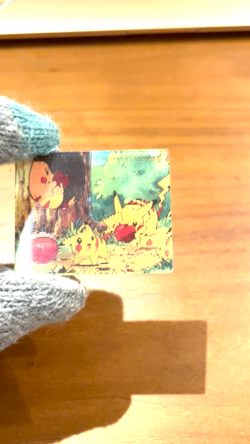Pokemon card vintage Meiji Super Change Cards 1999 3D Lenticular Pikachu #1 - Image 2