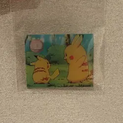 Pokemon card vintage Meiji Super Change Cards 1999 3D Lenticular Pikachu #4 - Image 1