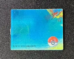 Pokemon Japanese Meiji Super Change Lenticular 3D Card #21 Moltres - Image 2