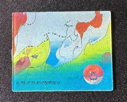 Pokemon Japanese Meiji Super Change Lenticular 3D Card #21 Moltres - Image 3