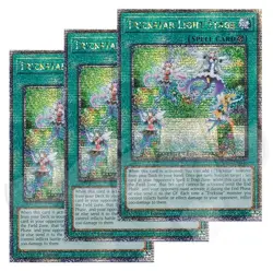 Yugioh - Trickstar Light Stage x 3 - 1st Edition QCR NM - Free Holo Card - Image 1