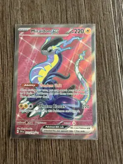 Miraidon EX 227/198 Scarlet and Violet Base Set Ultra Rare Full Art Card - Image 1
