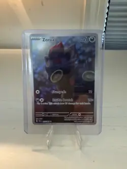 Pokemon Zorua 75/64 Shrouded Fable Illustration Holo Card - Image 1