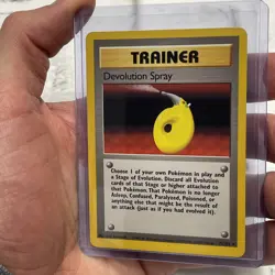 Devolution Spray Pokemon TCG Base Set Trainer Card 72/102 Unlimited Rare LP+ Vtg - Image 2