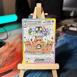 Pokemon TCG Palossand EX Rainbow Holo Card 221/191 Surging Sparks Near Mint NM - Image 1