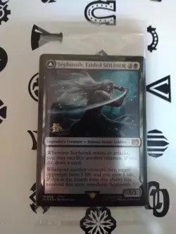 Sephiroth Fabled soldier SEALED Final Fantasy MTG Prerelease Foil Mythic Rare - Image 1