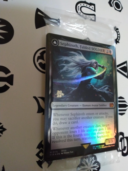 Sephiroth Fabled soldier SEALED Final Fantasy MTG Prerelease Foil Mythic Rare - Image 2