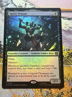 Agent Venom - Foil Marvels Spiderman Magic The Gathering - Image 1