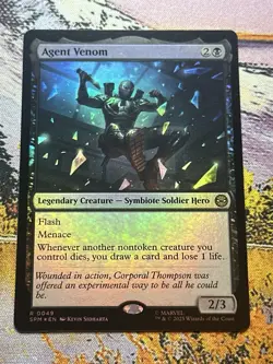 Agent Venom - Foil Marvels Spiderman Magic The Gathering - Image 2