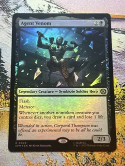 Agent Venom - Foil Marvels Spiderman Magic The Gathering - Image 3