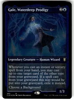 Gale, Waterdeep Prodigy (Foil Etched) foil R Commander Legends: Battle for Baldu - Image 1
