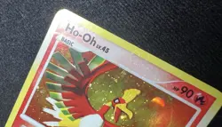 Ho-Oh 10/132 Secret Wonders HOLO BLEED Error Pokemon Card w/ SWIRL - HP - Image 3