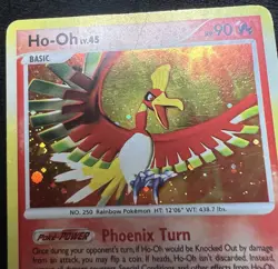 Ho-Oh 10/132 Secret Wonders HOLO BLEED Error Pokemon Card w/ SWIRL - HP - Image 4