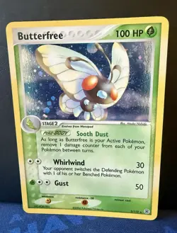 Pokemon TCG Butterfree 2/112 Fire Red & Leaf Green Holo Rare SWIRL #2 LP - Image 1