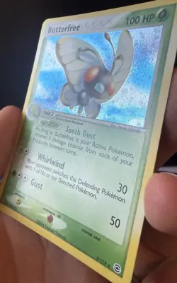 Pokemon TCG Butterfree 2/112 Fire Red & Leaf Green Holo Rare SWIRL #2 LP - Image 4