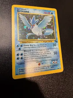 Articuno 2/62 Fossil Holo NM/LP Unlimited Pokemon TCG Card - Image 1