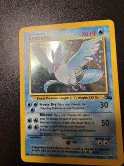 Articuno 2/62 Fossil Holo NM/LP Unlimited Pokemon TCG Card - Image 2