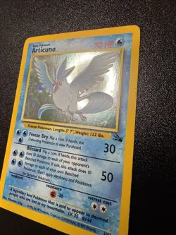 Articuno 2/62 Fossil Holo NM/LP Unlimited Pokemon TCG Card - Image 3