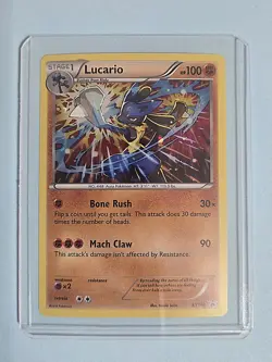 2016 Lucario XY140 - Cosmos Holo Rare - Black Star Promo - NM/MINT Pokemon TCG - Image 2