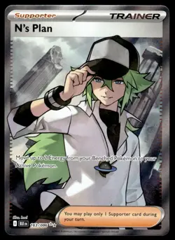 Pokemon TCG SV: Black Bolt #163/086 N's Plan - Image 1