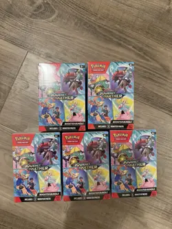 Lot of (5) Pokemon TCG Scarlet & Violet Journey Together Booster Bundles SEALED - Image 1