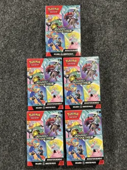 Lot of (5) Pokemon TCG Scarlet & Violet Journey Together Booster Bundles SEALED - Image 1