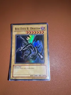 Red-Eyes B. Dragon SDJ-001 Ultra Rare Yu-Gi-Oh Joey Starter Vintage 1996 Holo LP - Image 1