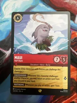 Disney Lorcana TCG - 1x Maui Half-Shark - 124/204 - Azurite Sea - Legendary - Image 2