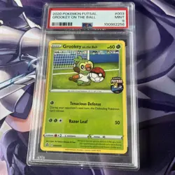 Pokemon 2020 Futsal Promo Grookey On the Ball, PSA 9 Mint, 003/005 - Image 1