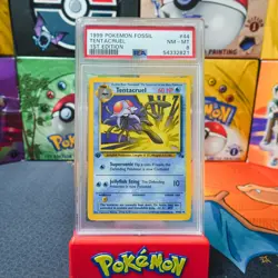 PSA 8 1999 Pokemon Game 1st Edition Fossil Tentacruel 44 - Image 1