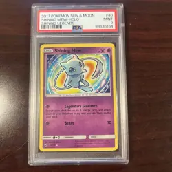 2017 POKEMON SUN & MOON SHINING LEGENDS #40 SHINING MEW-HOLO PSA 9 - Image 1