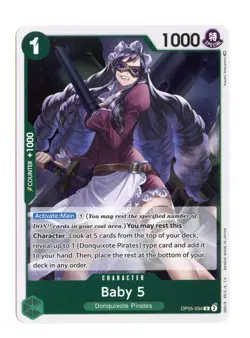 Baby 5 (034) OP05-034 R Foil One Piece Awakening of the New Era English NM - Image 1